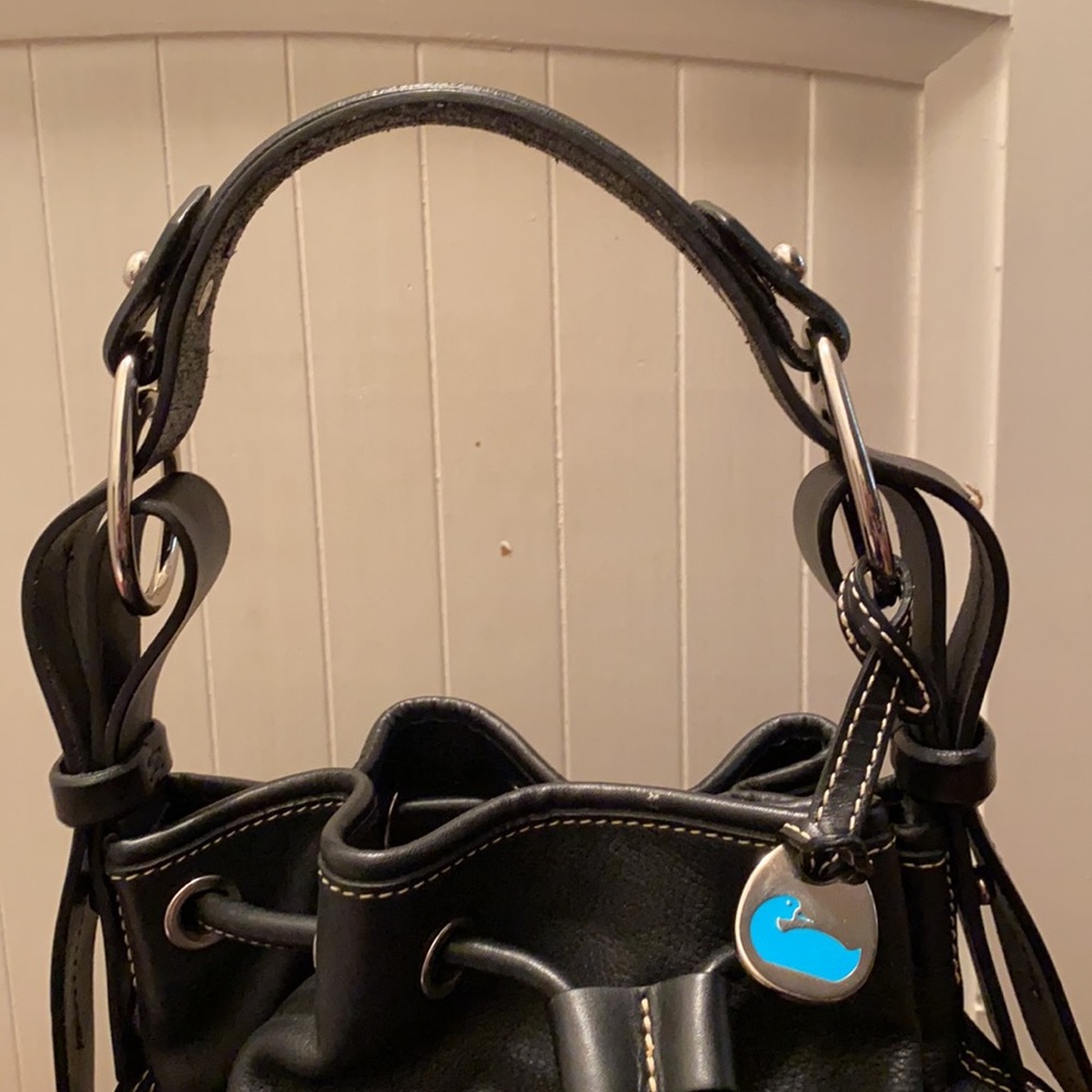 Dooney & Bourke black drawstring bag - Picture 2 of 8